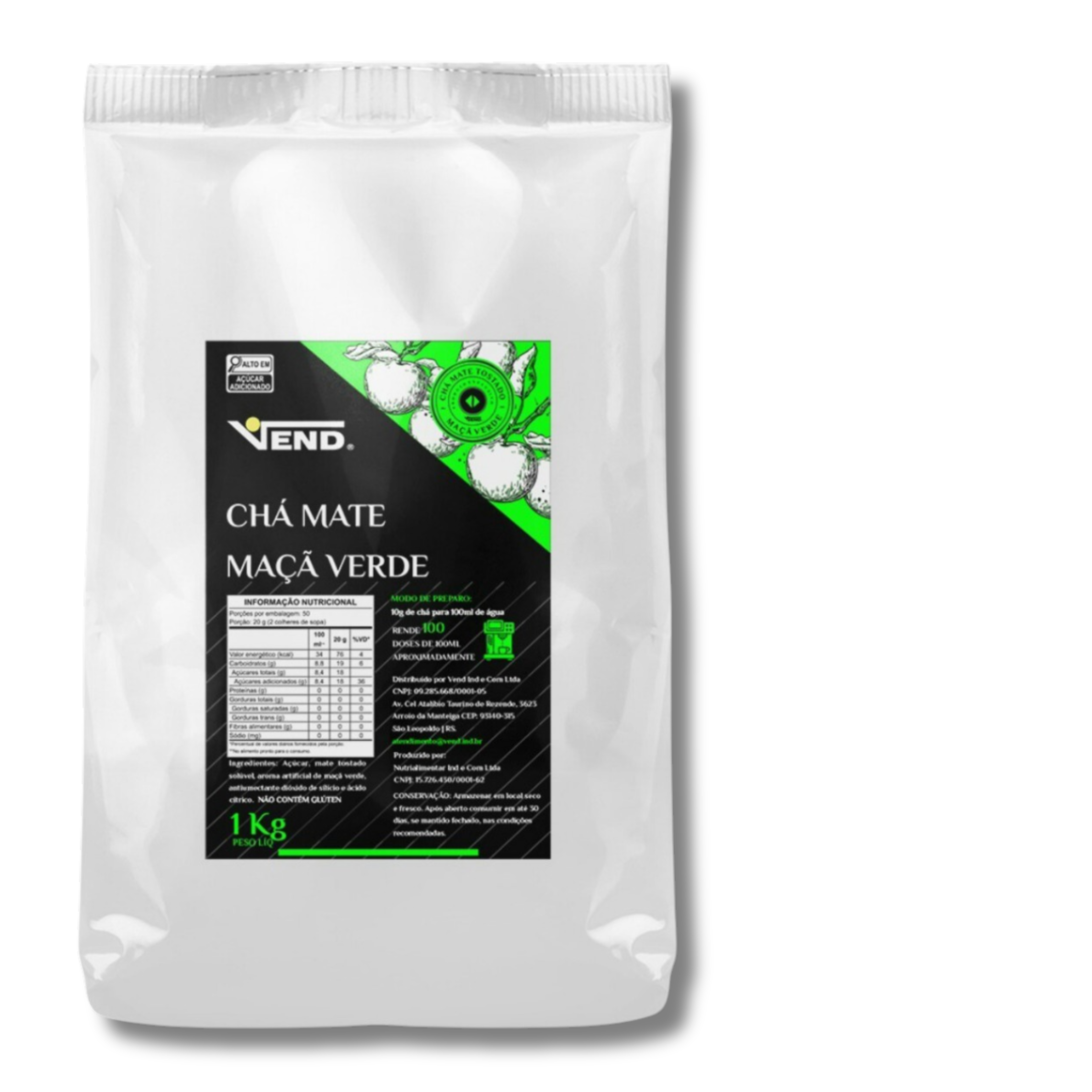 Chá Mate Maçã Verde