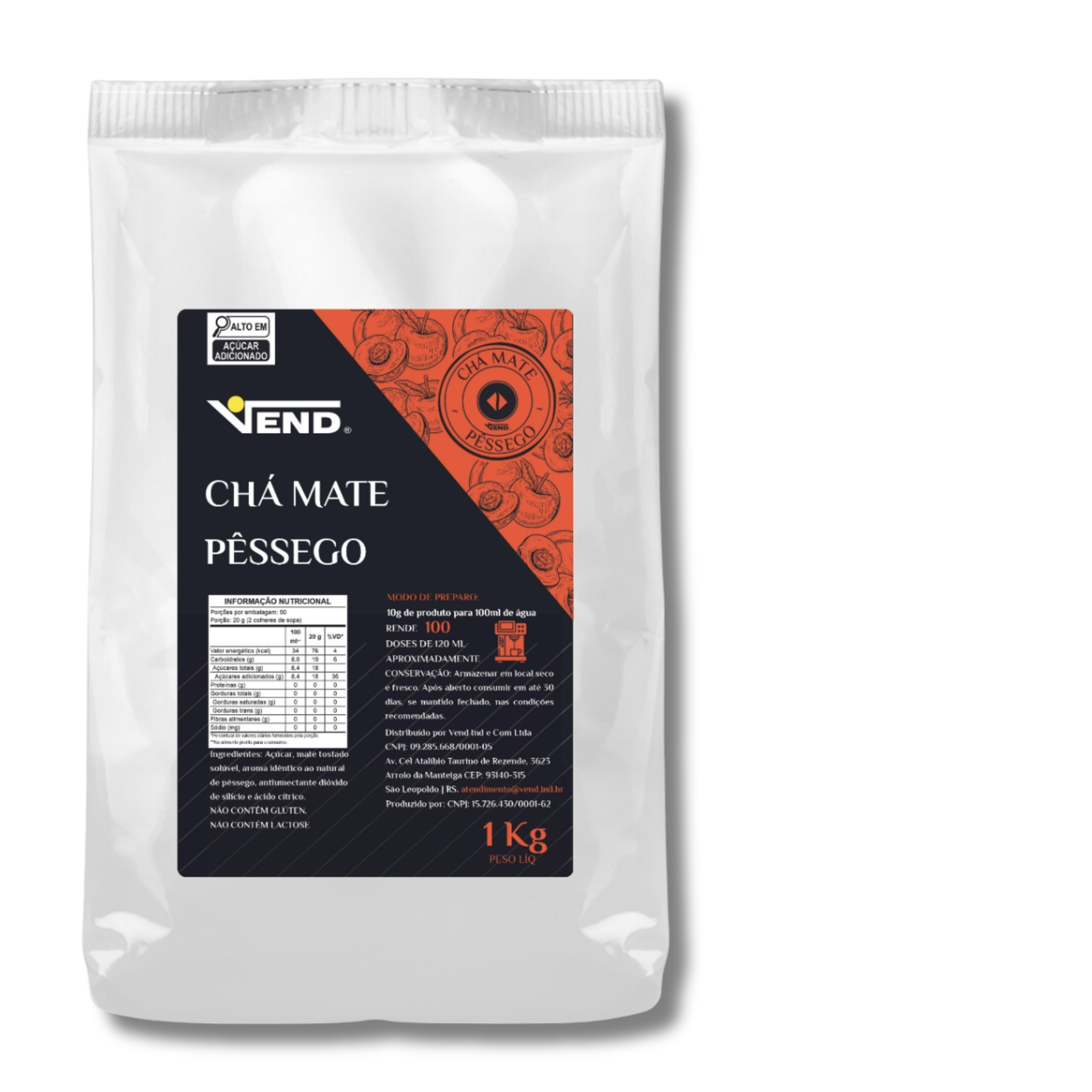 Chá Mate Pêssego